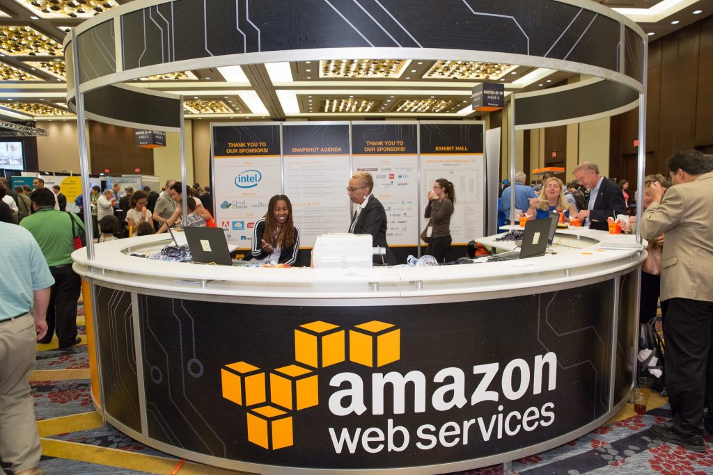 AWS booth in exhibition