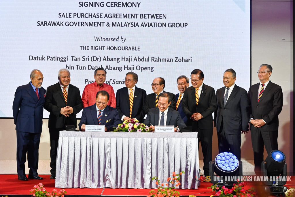 Signing Ceremony of Sarawak Government Taking over MASWings and rename to AirBorneo