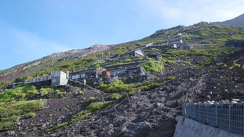 Huts along the Yoshida Trail